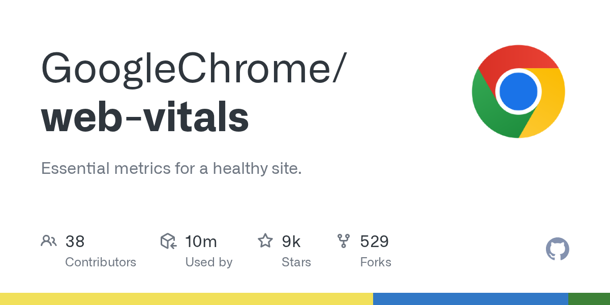 GoogleChrome/web-vitals: GitHub preview card