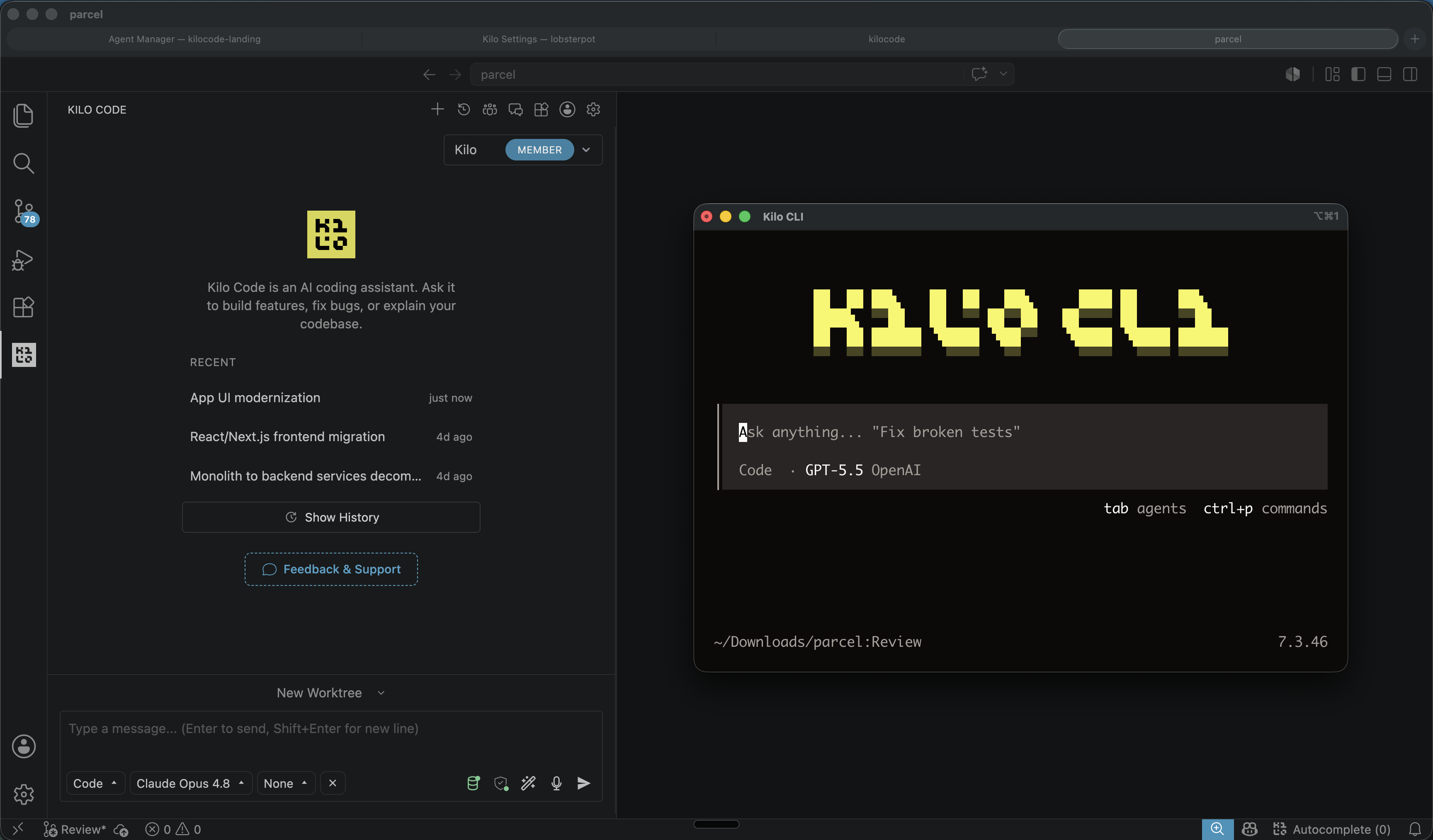 Kilo-Org/kilocode: Screenshot 1