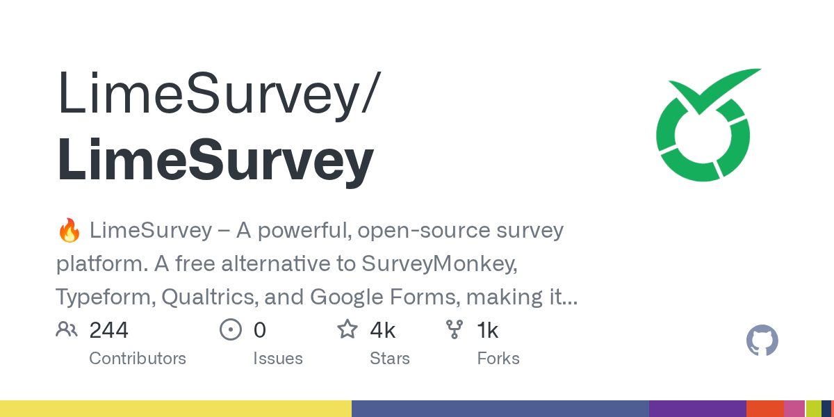 LimeSurvey/LimeSurvey: GitHub preview card
