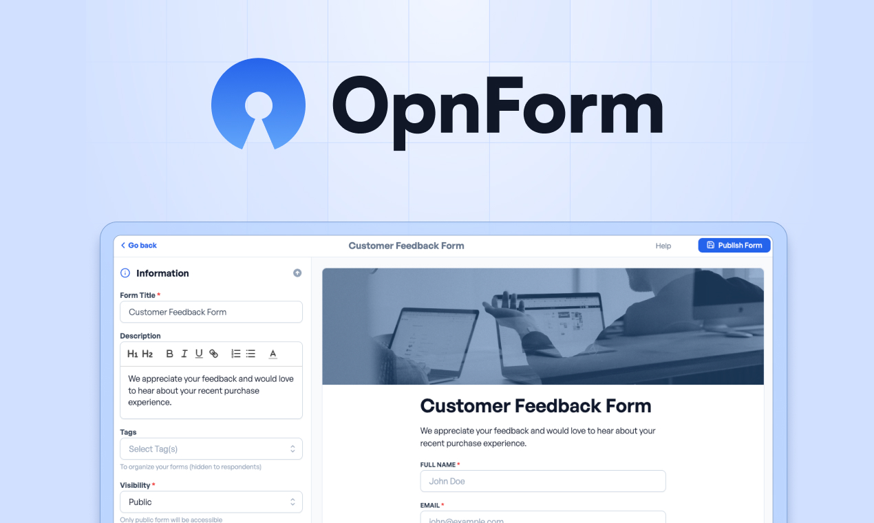 OpnForm/OpnForm: Screenshot 1