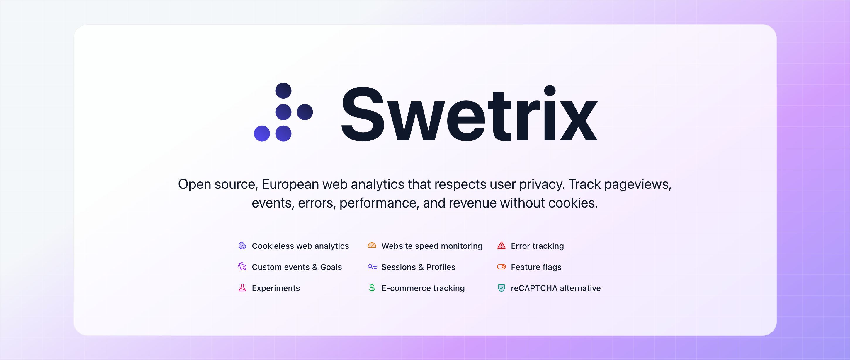 Swetrix/swetrix: Screenshot 1