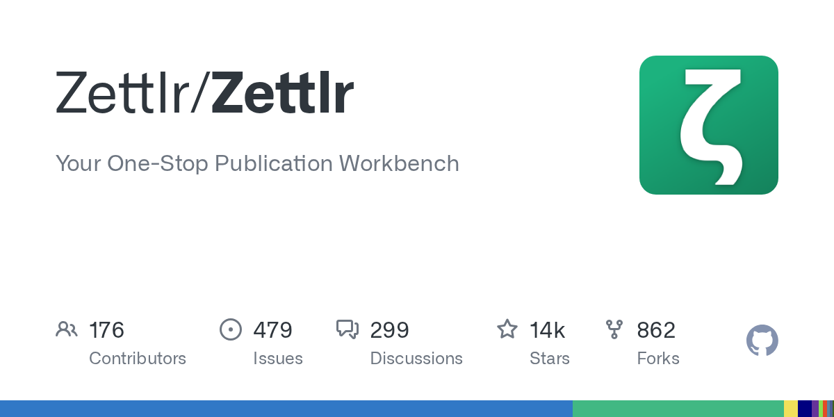 Zettlr/Zettlr: GitHub preview card
