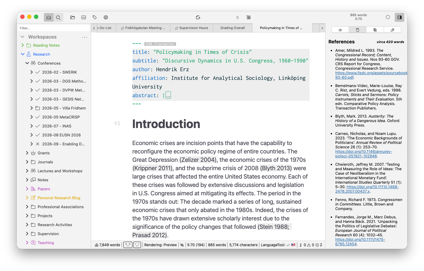 Zettlr/Zettlr: Screenshot 1