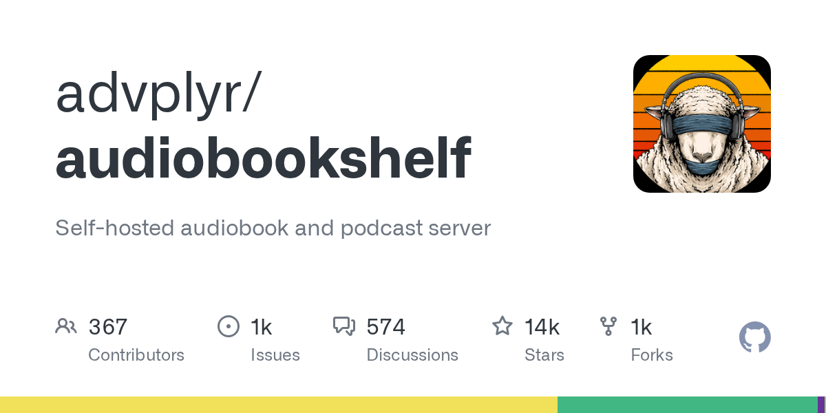 advplyr/audiobookshelf: GitHub preview card