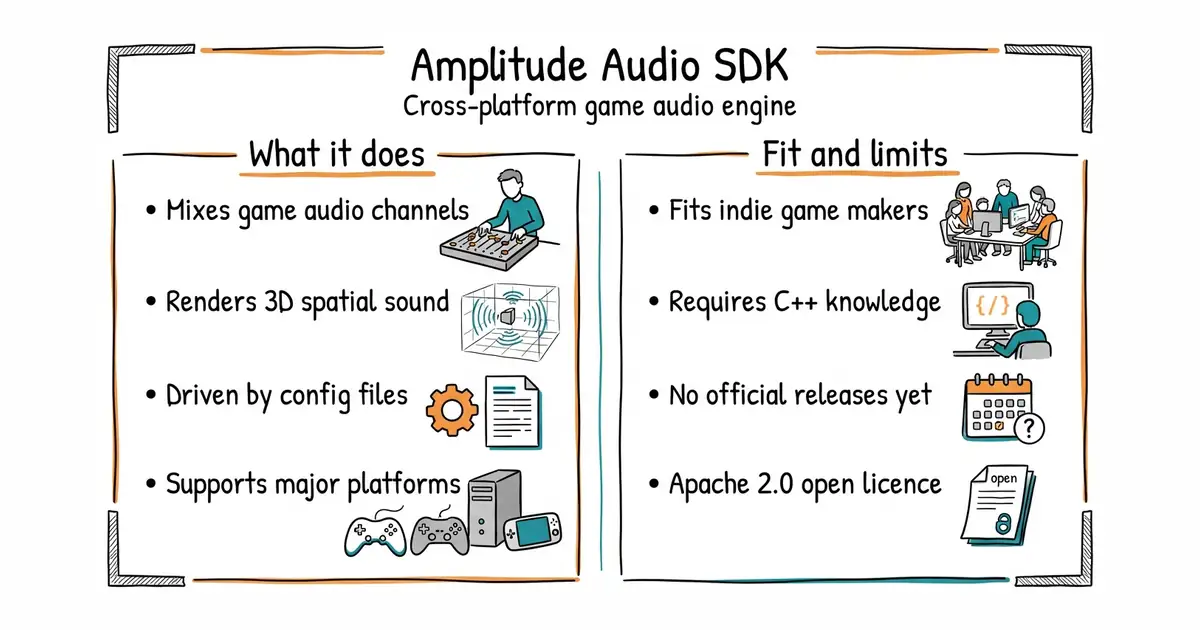 Amplitude Audio SDK. Cross-platform game audio engine.
