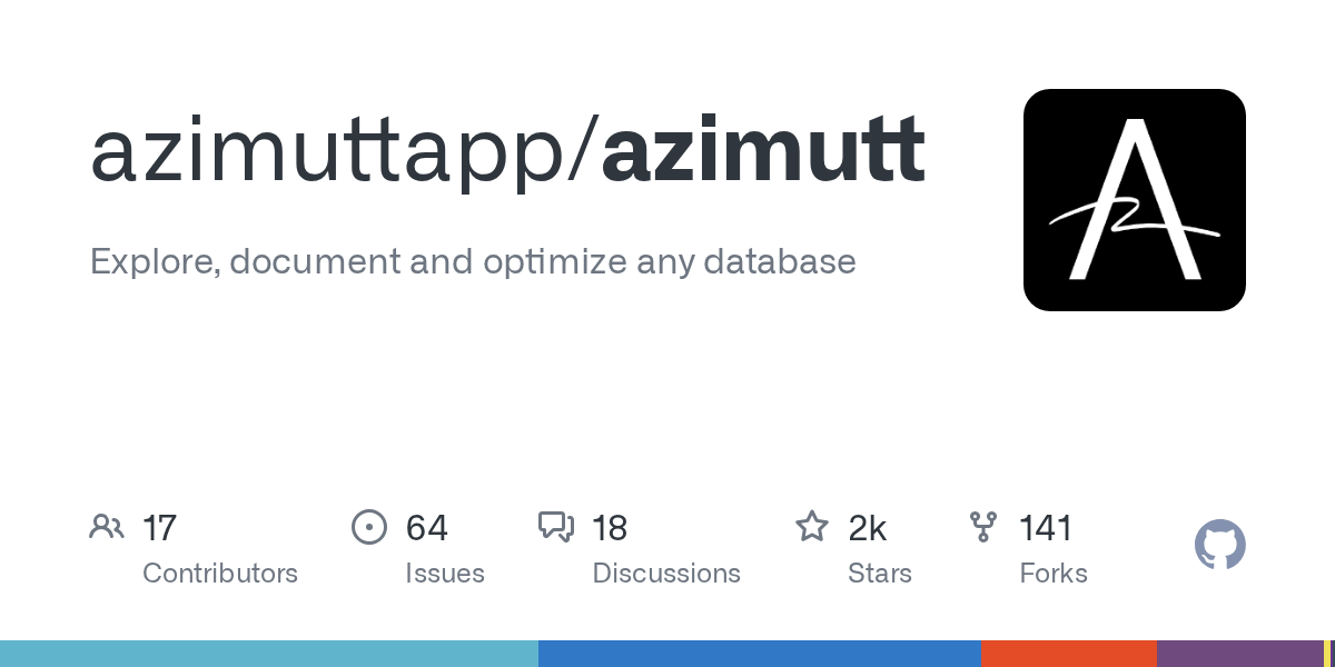 azimuttapp/azimutt: GitHub preview card