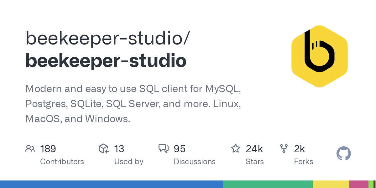 beekeeper-studio/beekeeper-studio: GitHub preview card