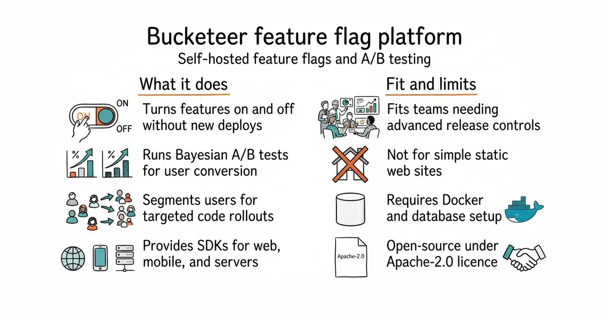 Bucketeer feature flag platform. Self-hosted feature flags and A/B testing.