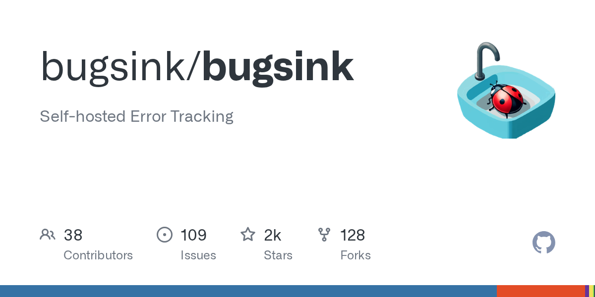bugsink/bugsink: GitHub preview card