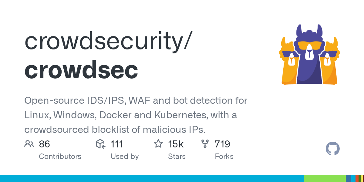 crowdsecurity/crowdsec: GitHub preview card