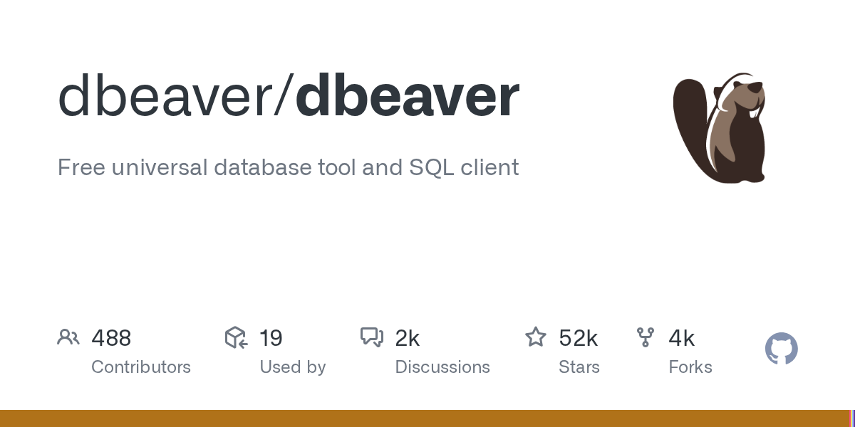 dbeaver/dbeaver: GitHub preview card