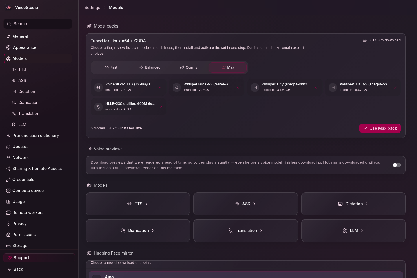 debpalash/VoiceStudio: Screenshot 4