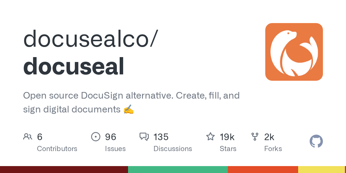 docusealco/docuseal: GitHub preview card