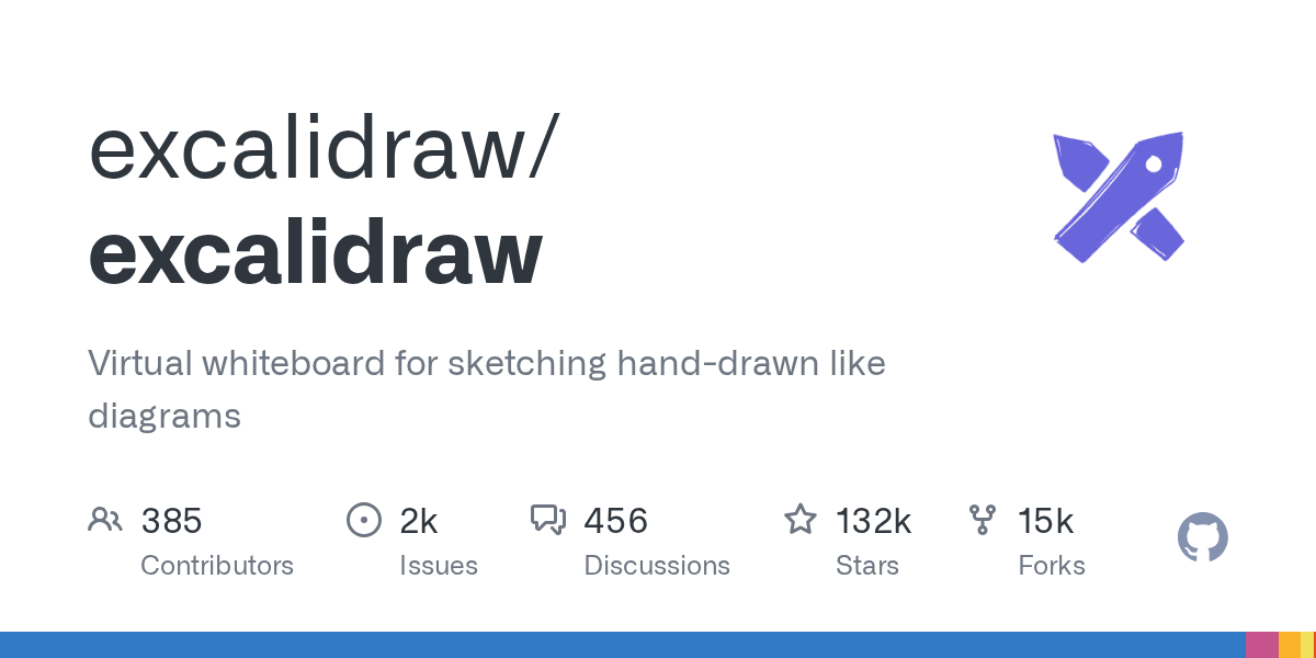 excalidraw/excalidraw: GitHub preview card