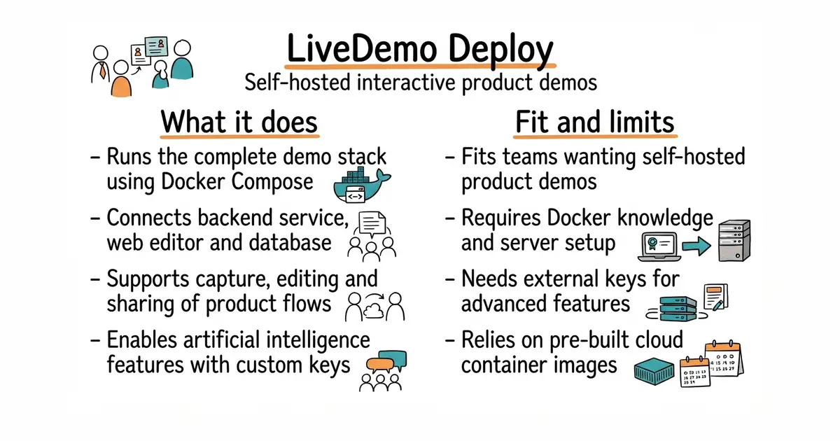 LiveDemo Deploy. Self-hosted interactive product demos.