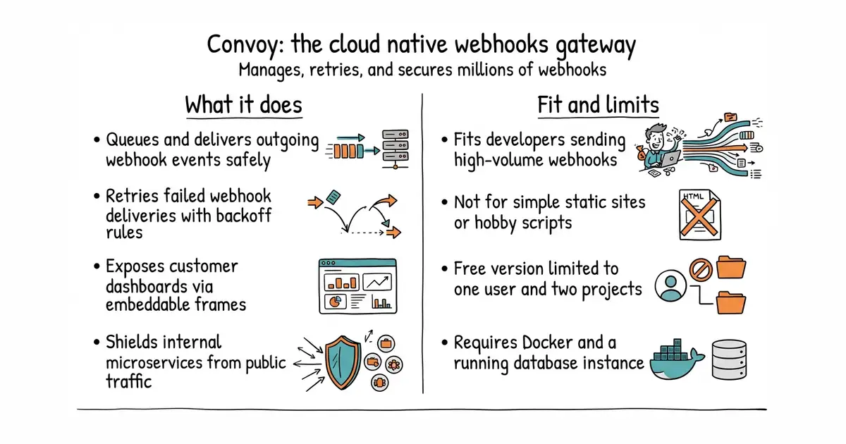 Convoy: the cloud native webhooks gateway. Manages, retries, and secures millions of webhooks.
