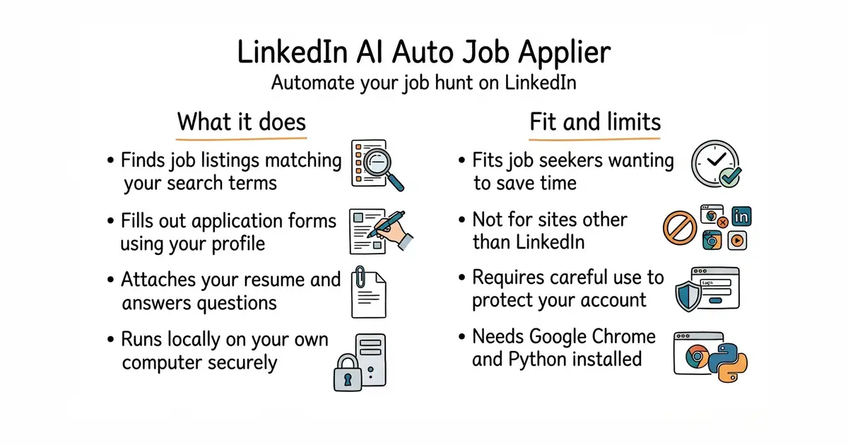 LinkedIn AI Auto Job Applier. Automate your job hunt on LinkedIn.