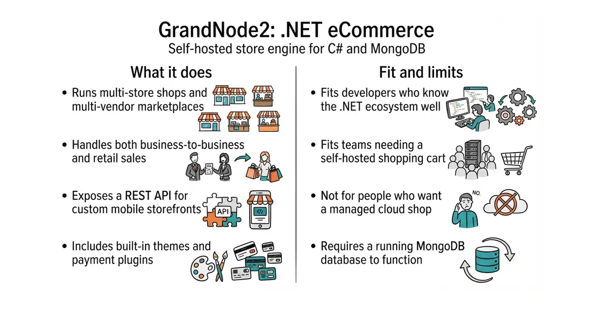 GrandNode2: .NET eCommerce. Self-hosted store engine for C# and MongoDB.