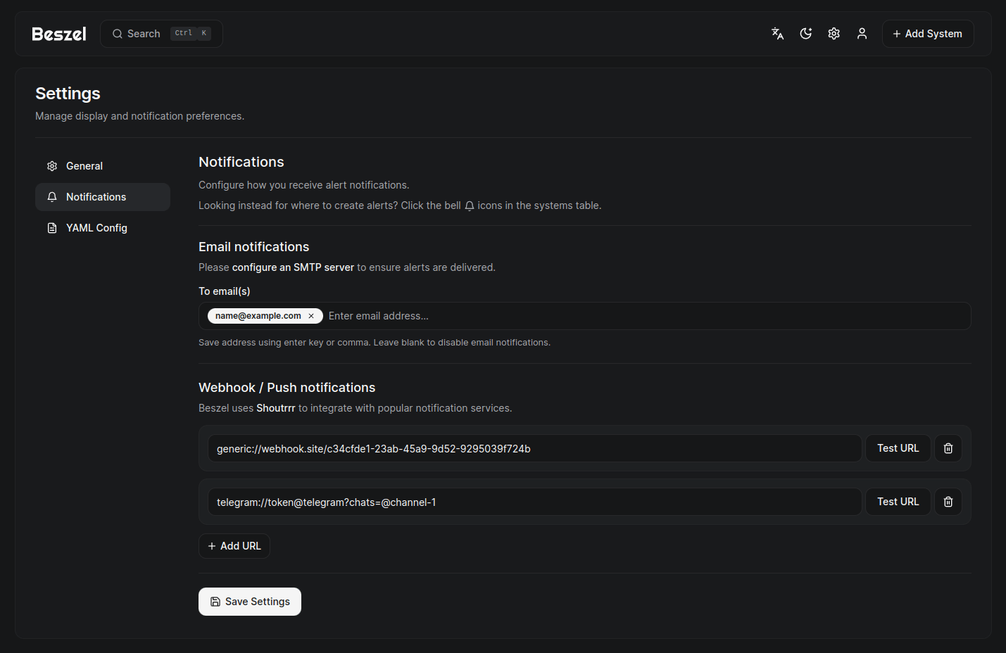 henrygd/beszel: Screenshot 4
