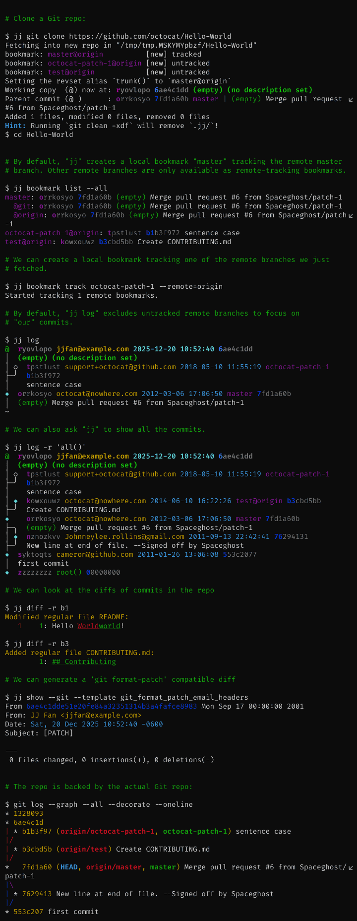 jj-vcs/jj: Screenshot 1