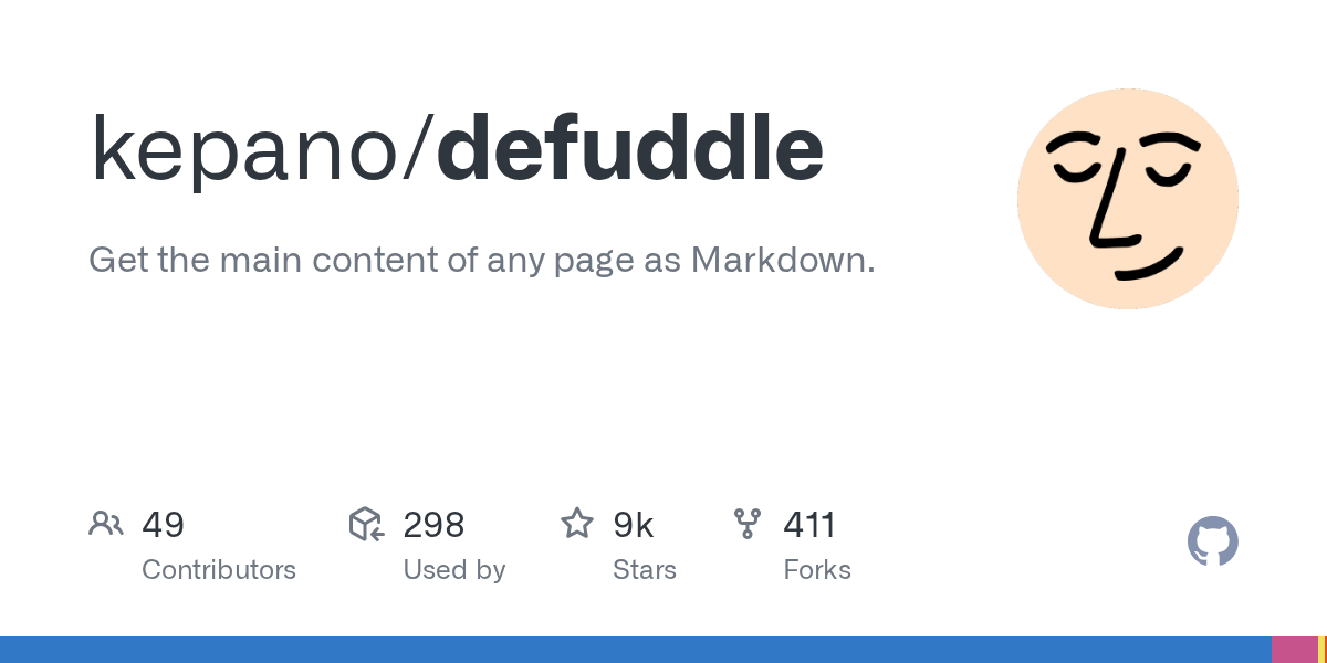 kepano/defuddle: GitHub preview card