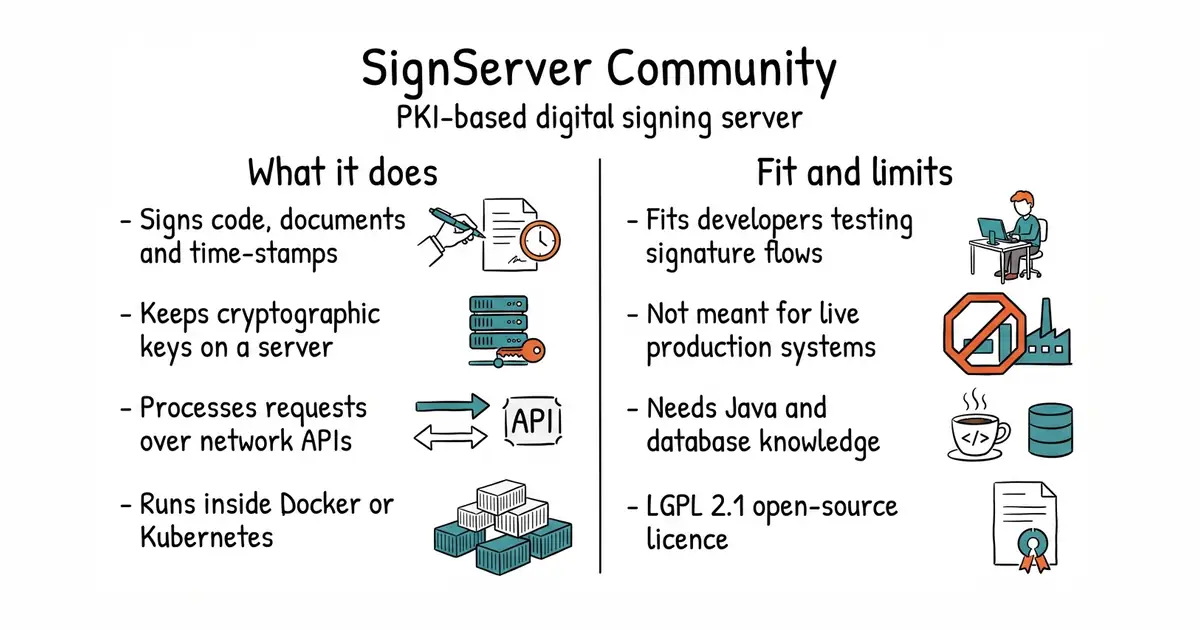 SignServer Community. PKI-based digital signing server.