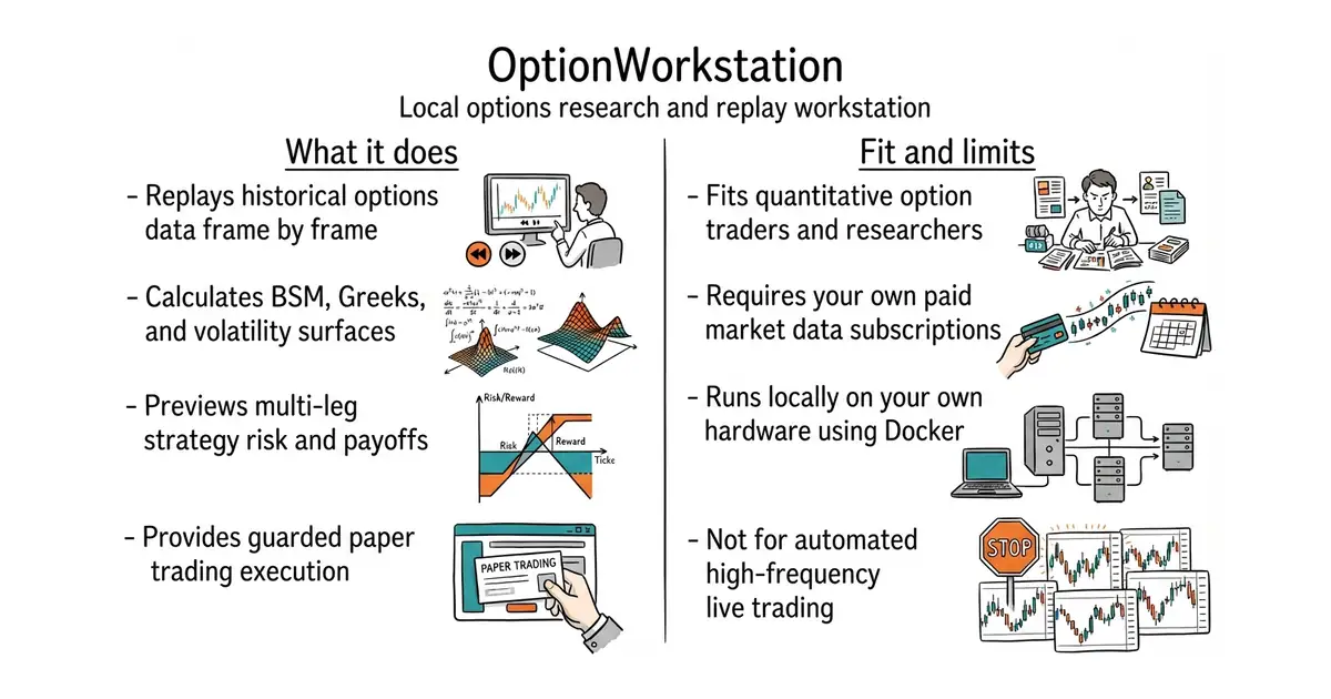 OptionWorkstation. Local options research and replay workstation.