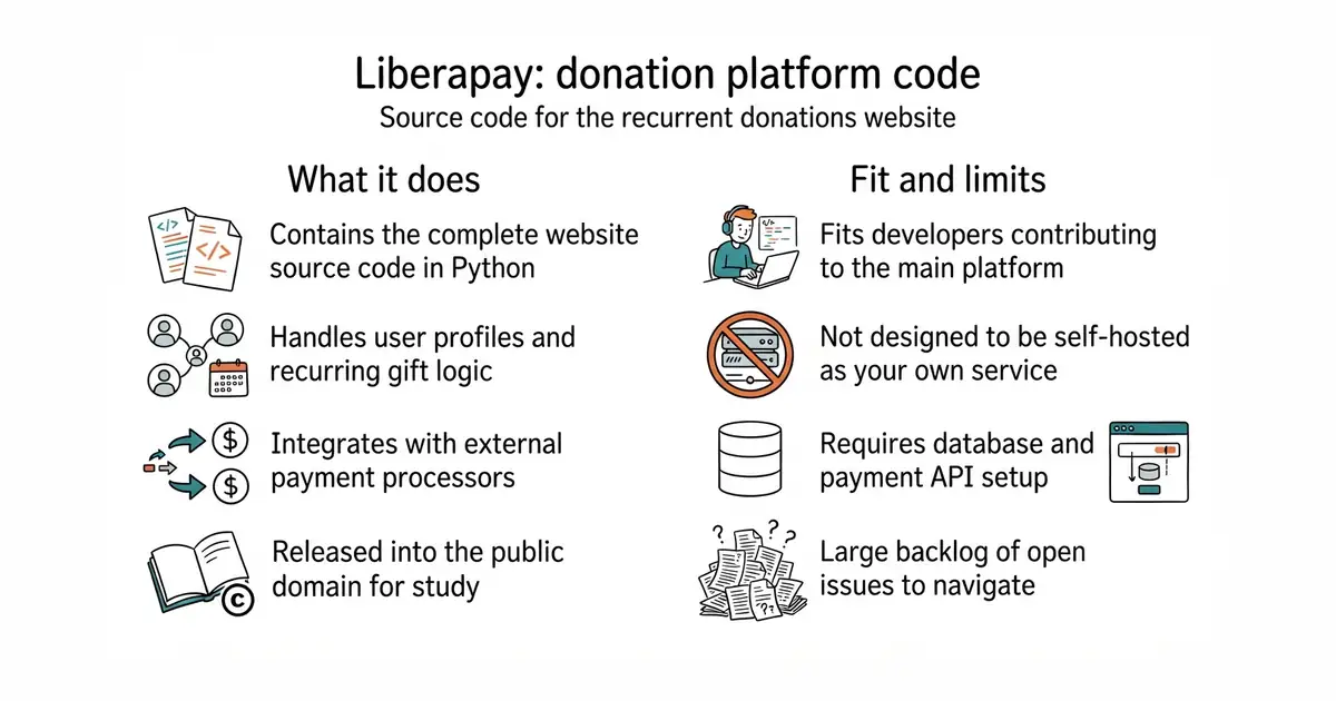 Liberapay: donation platform code. Source code for the recurrent donations website.