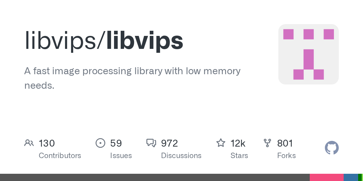libvips/libvips: GitHub preview card