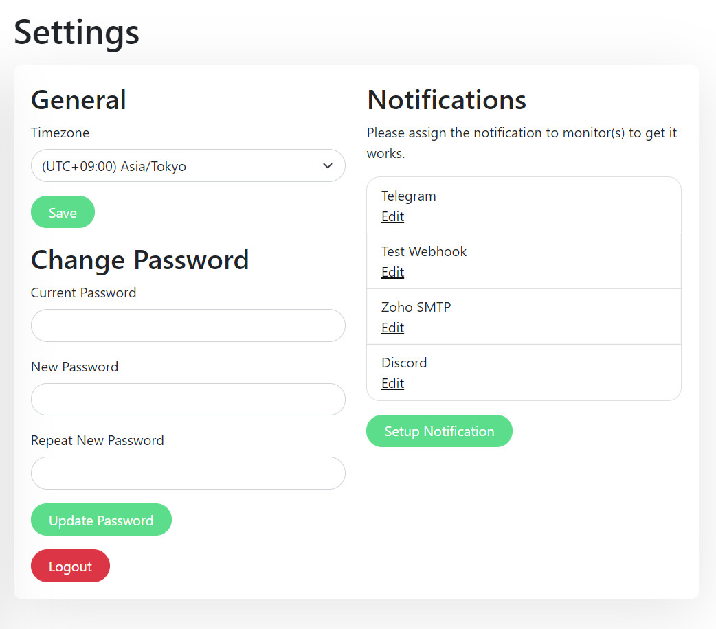 louislam/uptime-kuma: Screenshot 4