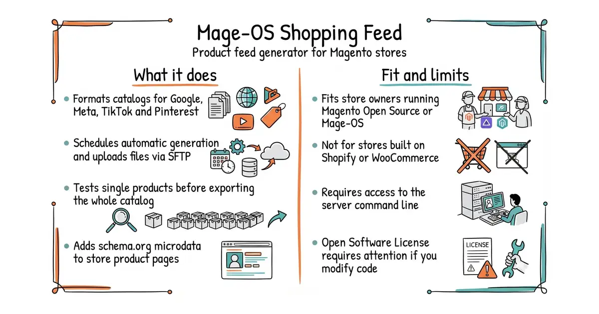 Mage-OS Shopping Feed. Product feed generator for Magento stores.