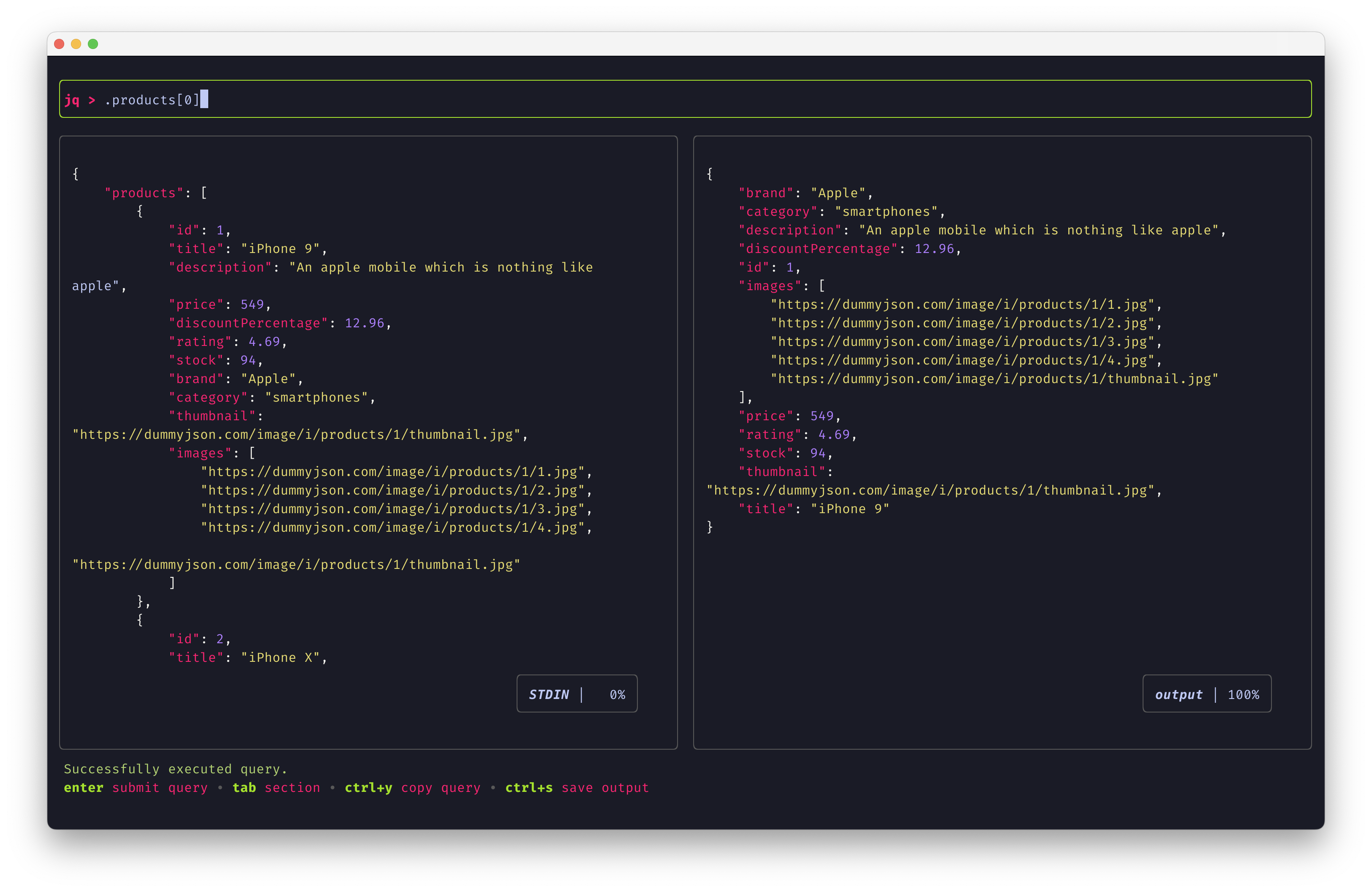 noahgorstein/jqp: Screenshot 2