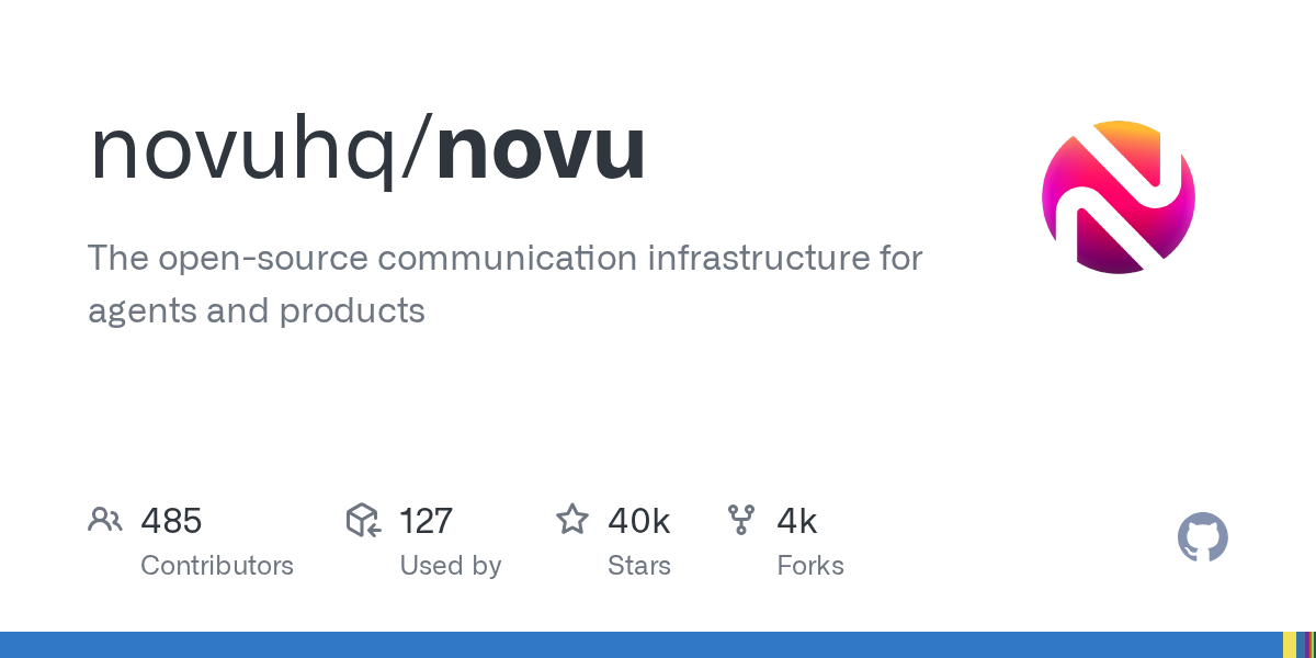 novuhq/novu: GitHub preview card