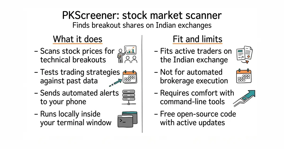 PKScreener: stock market scanner. Finds breakout shares on Indian exchanges.