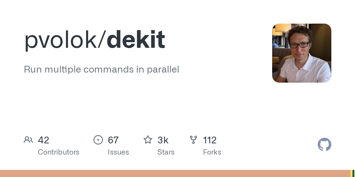 pvolok/dekit: GitHub preview card