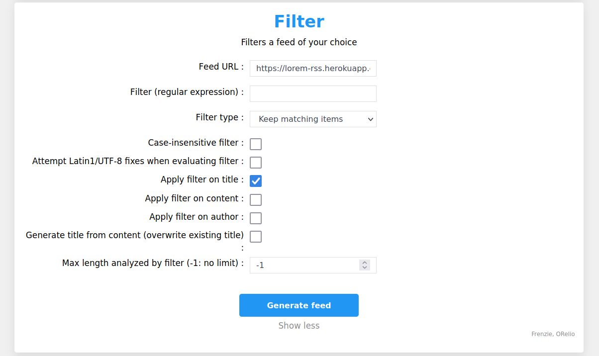 rss-bridge/rss-bridge: Screenshot 4