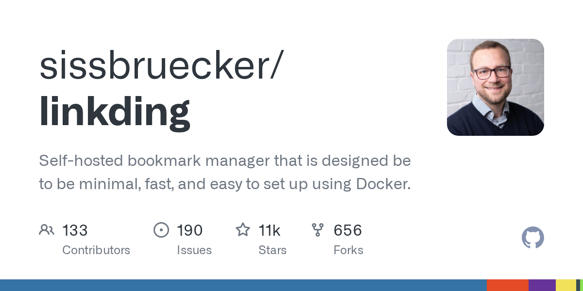 sissbruecker/linkding: GitHub preview card