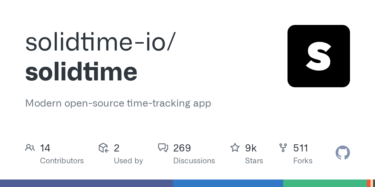 solidtime-io/solidtime: GitHub preview card