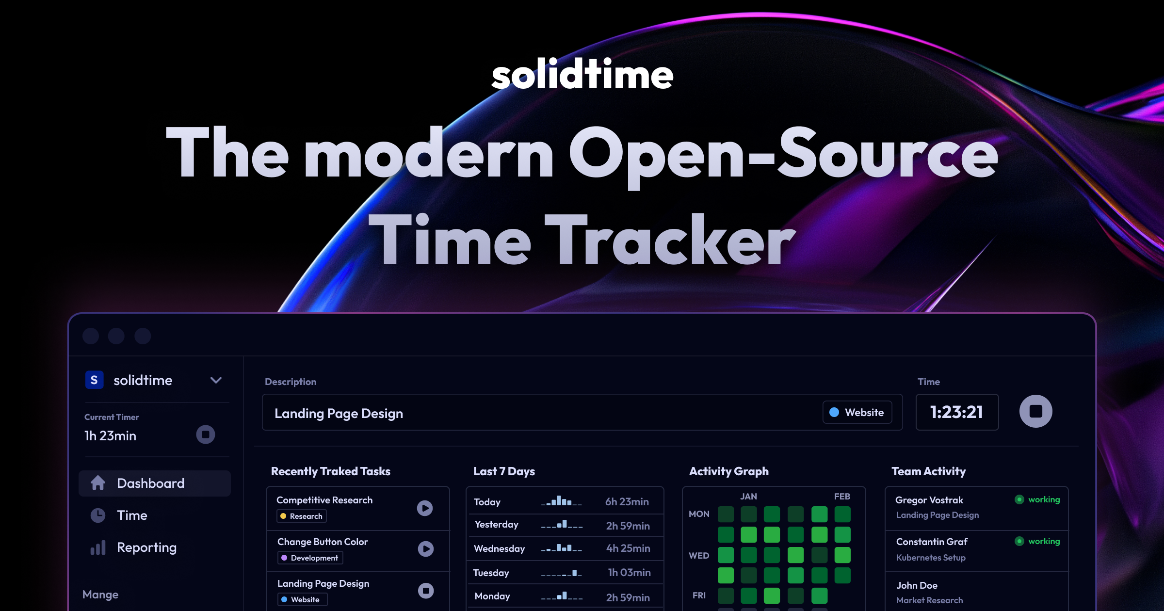 solidtime-io/solidtime: Screenshot 1