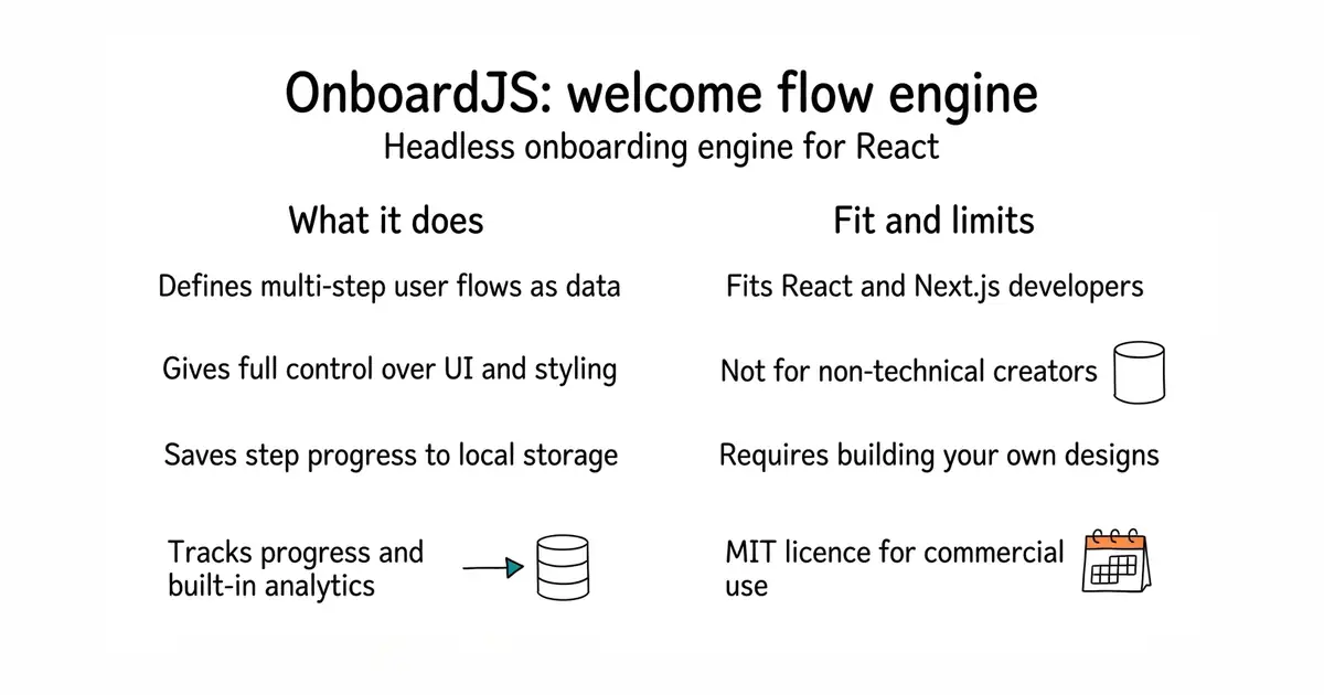 OnboardJS: welcome flow engine. Headless onboarding engine for React.