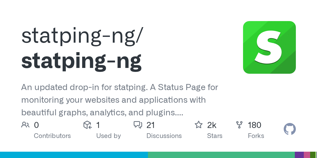 statping-ng/statping-ng: GitHub preview card