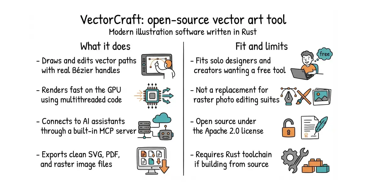 VectorCraft: open-source vector art tool. Modern illustration software written in Rust.