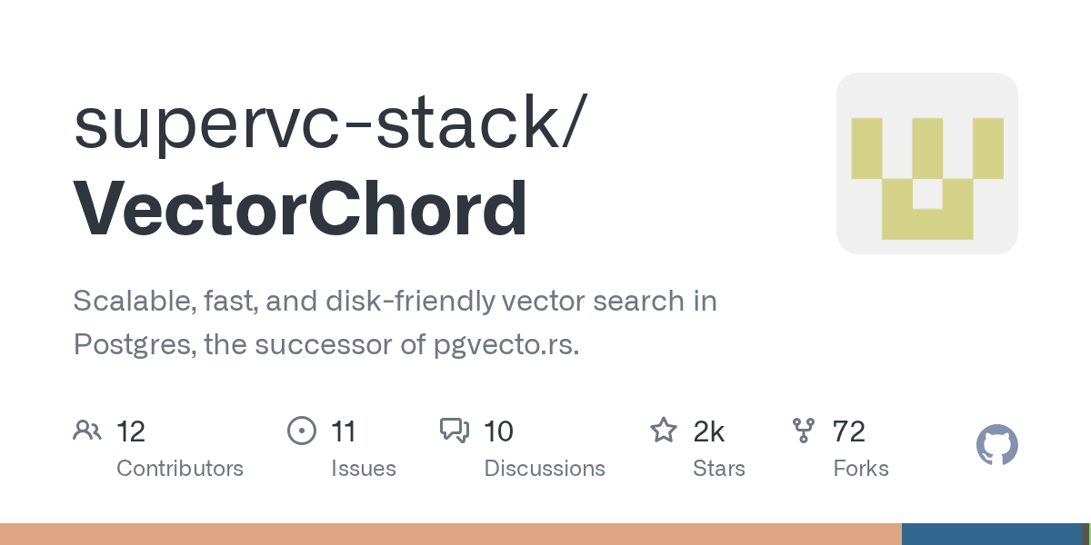 supervc-stack/VectorChord: GitHub preview card