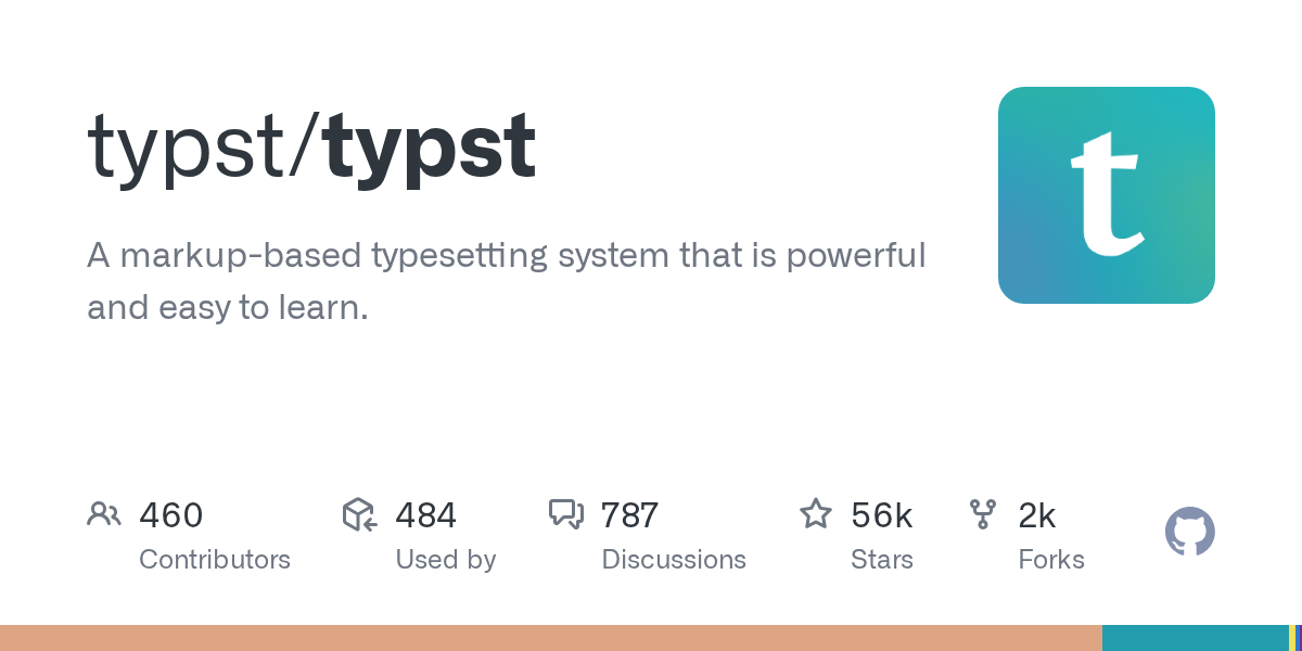 typst/typst: GitHub preview card