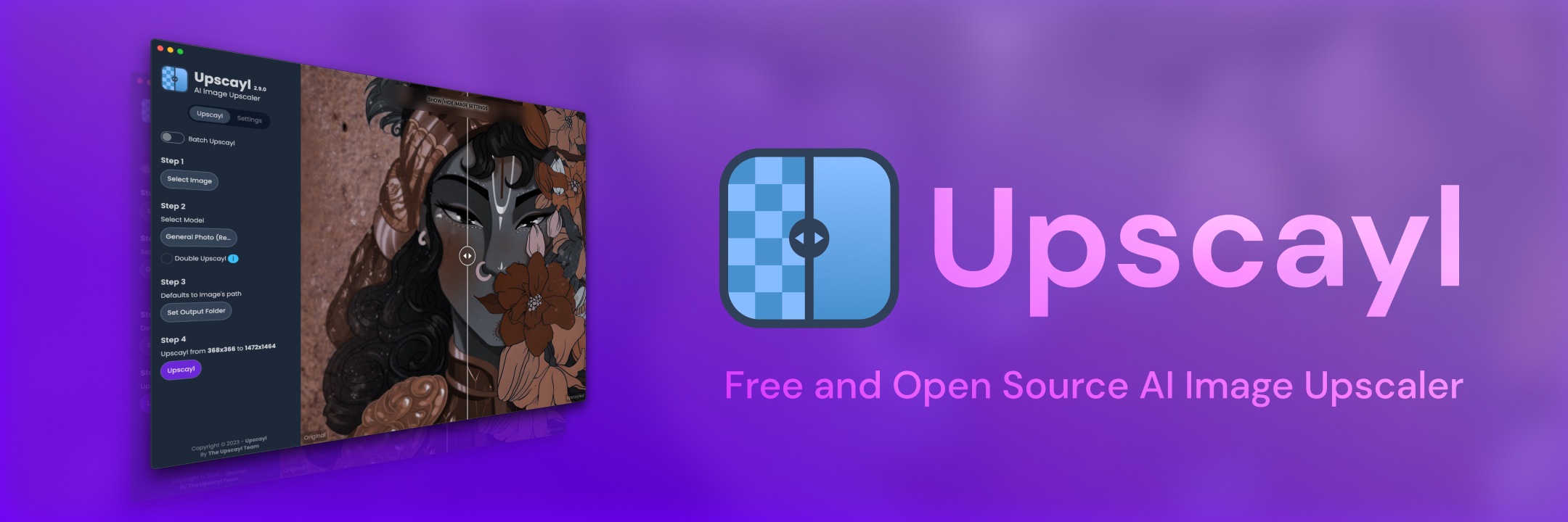 upscayl/upscayl: Screenshot 1