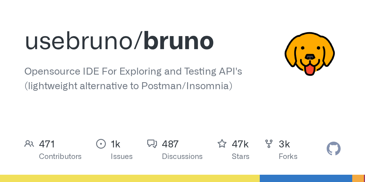 usebruno/bruno: GitHub preview card