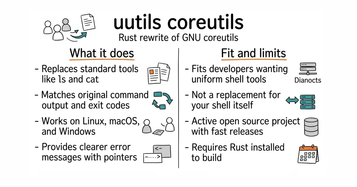 uutils coreutils. Rust rewrite of GNU coreutils.