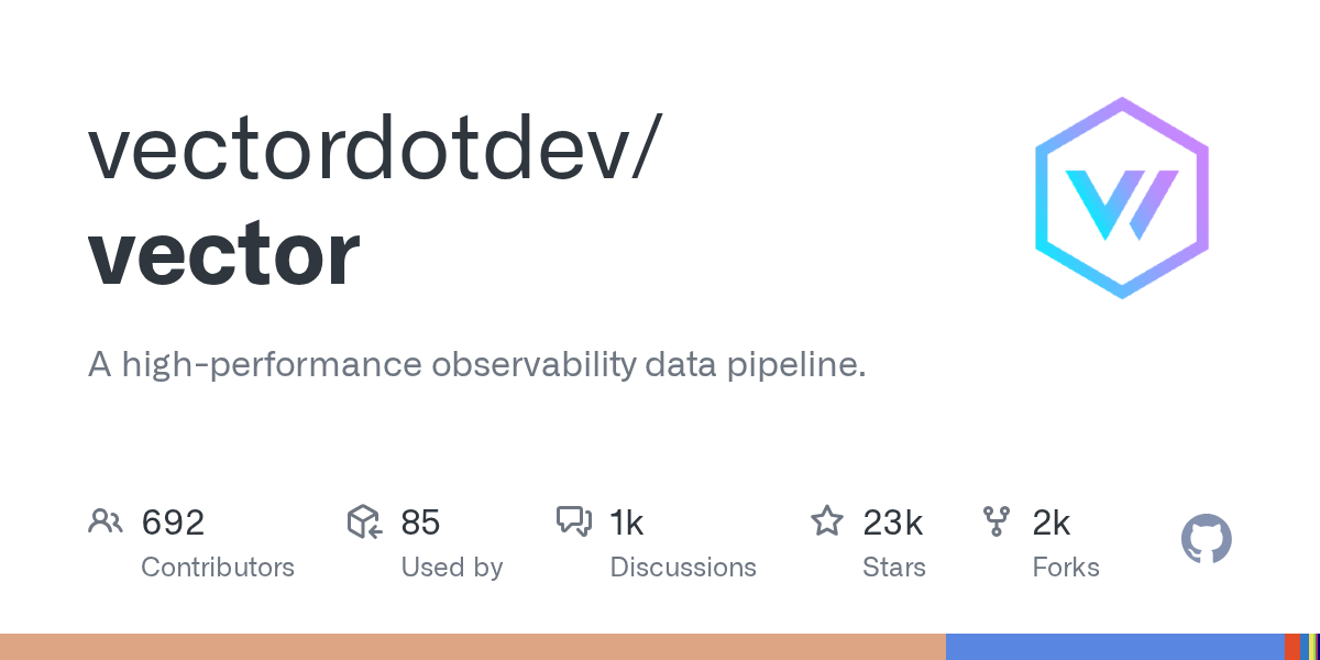 vectordotdev/vector: GitHub preview card