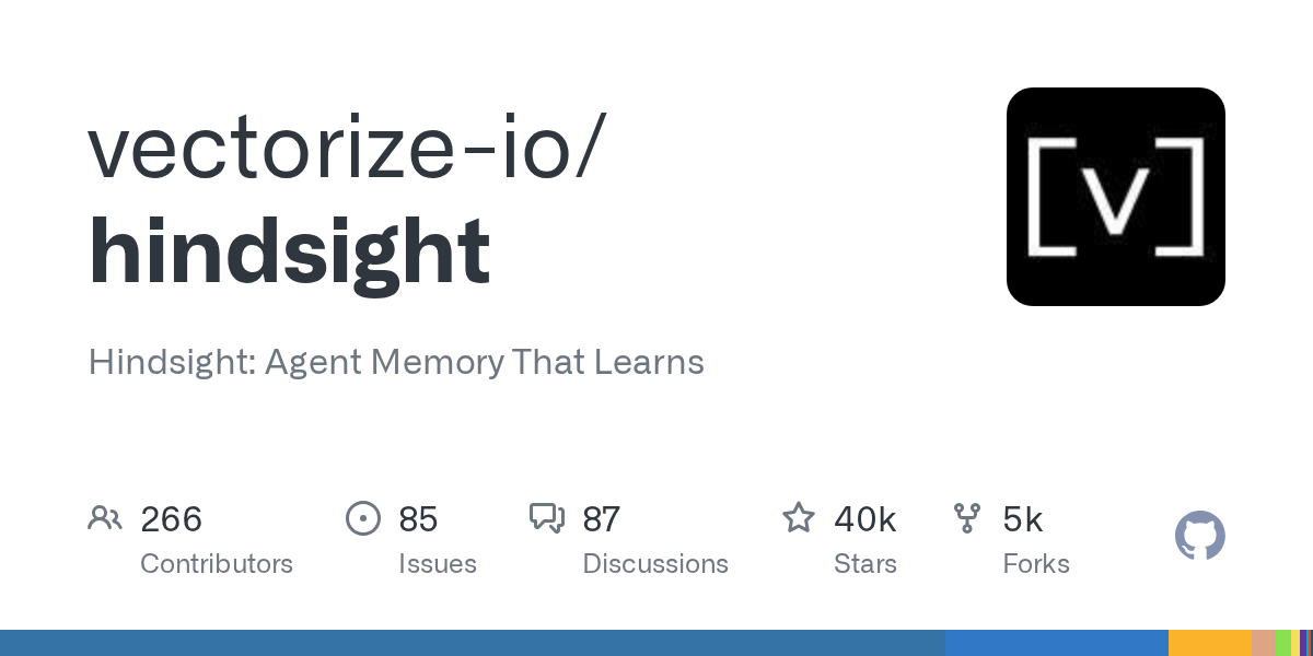 vectorize-io/hindsight: GitHub preview card