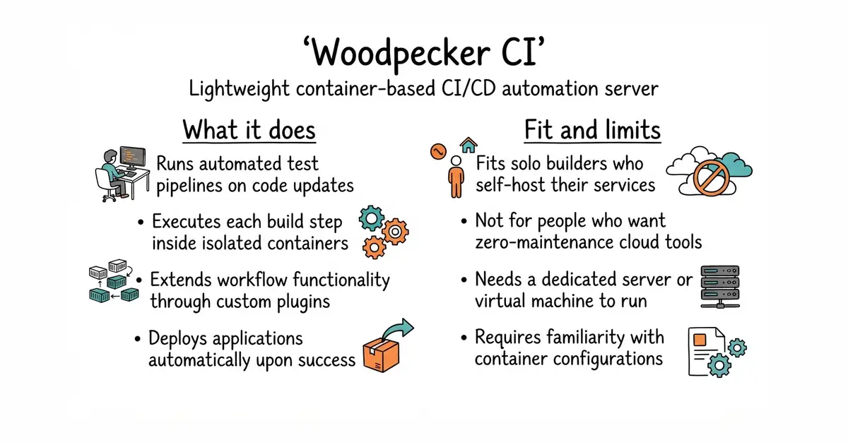 Woodpecker CI. Lightweight container-based CI/CD automation server.